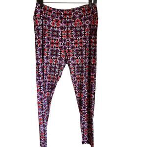 Lularoe TC Kaleidoscope Pastel Plus Size Leggings